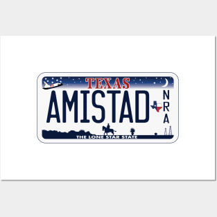 Amistad National Recreation Area license plate Posters and Art